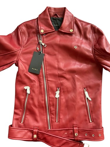 Zara faux leather biker jacket - zara,
