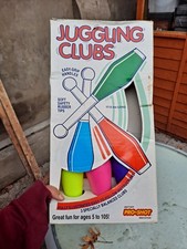 Vintage Juggling Clubs Summer Garden Fun Film Prop Retro Toys Pro Shot