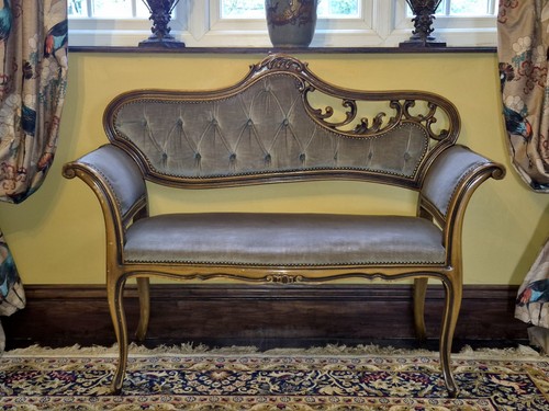 Rococo revival sofa canapé - sofa,