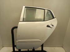 HYUNDAI I10 Left Rear Door N/S 2008-2014 CRYSTAL WHITE [PGU] 5 Door Hatchback 