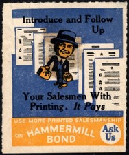 Vintage US Poster Stamp Follow