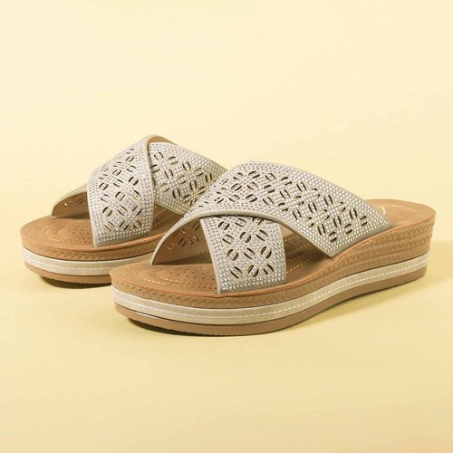 Lilley womens sandals - womens, beige