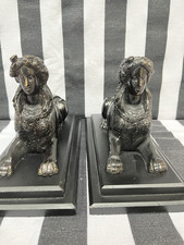 Vintage Pair Bronze Egyptian