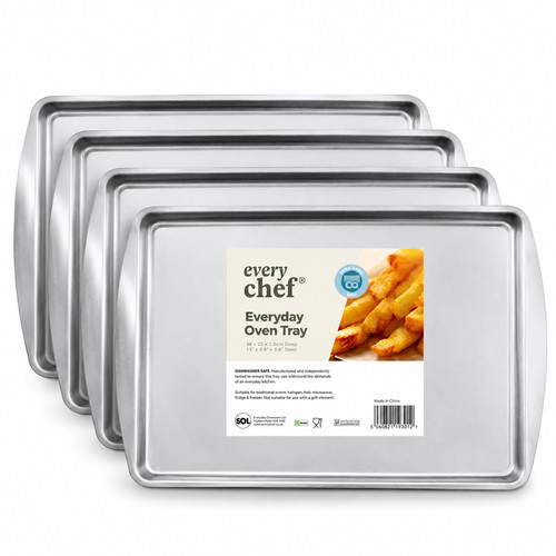 4pk baking tray 38x25cm oven - 4pk,