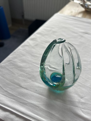 Small purple vase blown glass - small,
