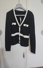 Zara Soft Knit Cardigan Black