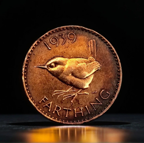Great britain farthing coin - great,