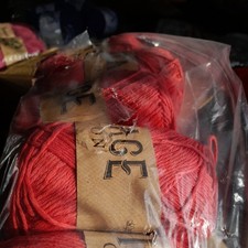 JOBLOT 5 x 100g BALLS D Knitting Wool Yarn Orange Wholesale 💗 wool recycled 