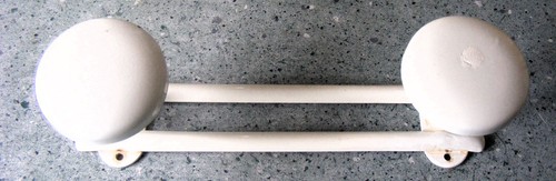 Vintage french knob white - vintage, 2