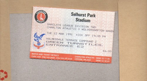 Used ticket charlton - ticket,