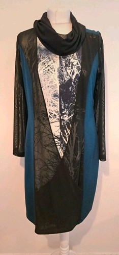Womens cowl neck winter dress - cowl,