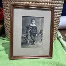 Victorian Boy Picture Framed