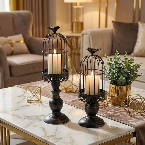 Vintage birdcage candle holder - vintage,