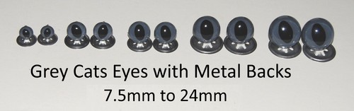Grey cats crystal eyes metal - crystal,