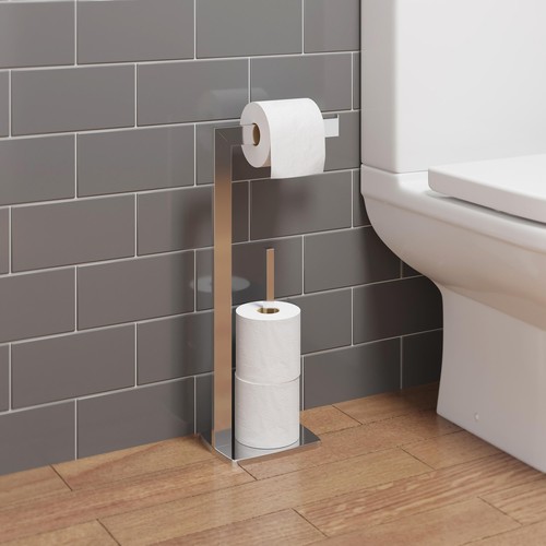 Square chrome freestanding - square,