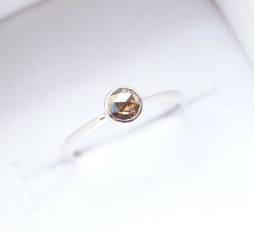 0mm cognac brown rose cut - cognac,