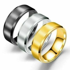 8mm men women - 8mm, titanium