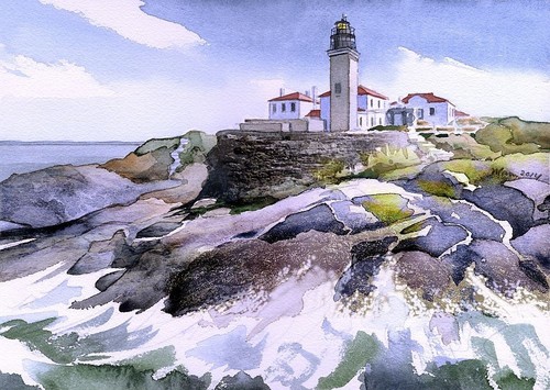 Beavertail lighthouse rhode - beavertail,