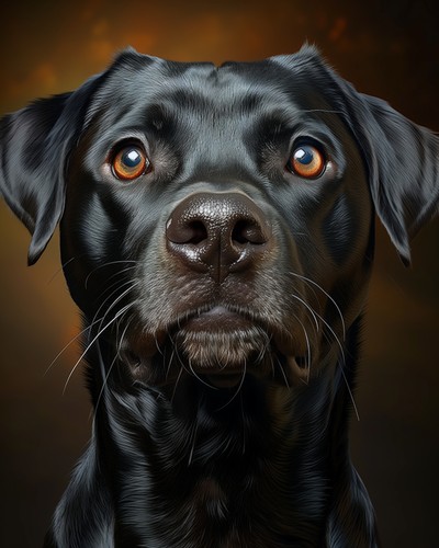 Black labrador close - labrador, close-up