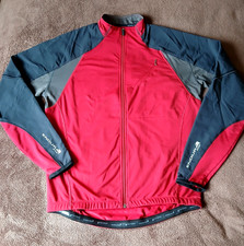 Endura Jacket Mens Large MT500 MTB Cycling Full Zip Pockets Windstopper Red