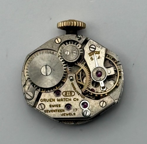 Gruen 215 watch - watch, movement
