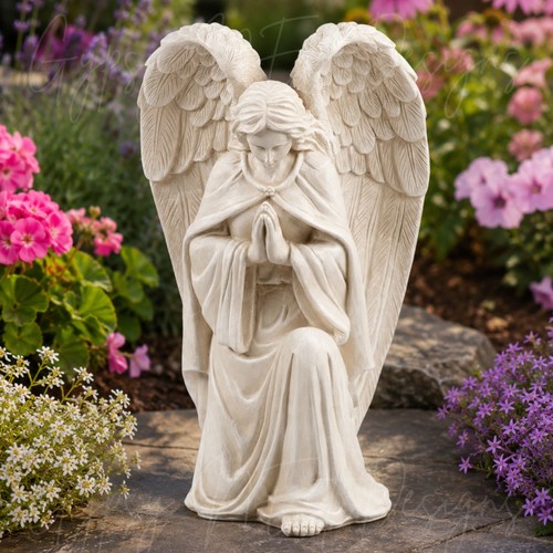 Praying angel memorial - 16"h,