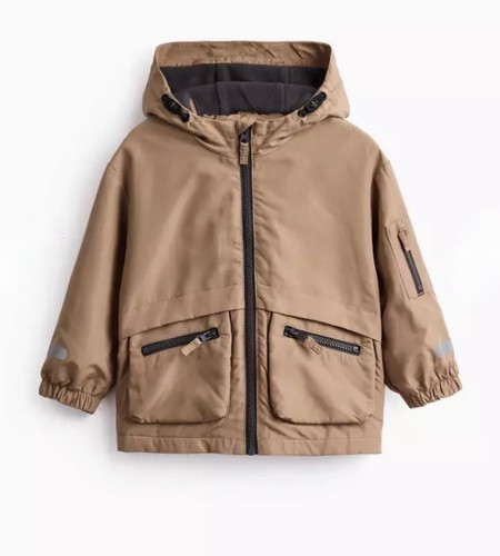 Brown fleece lined - tu, hooded