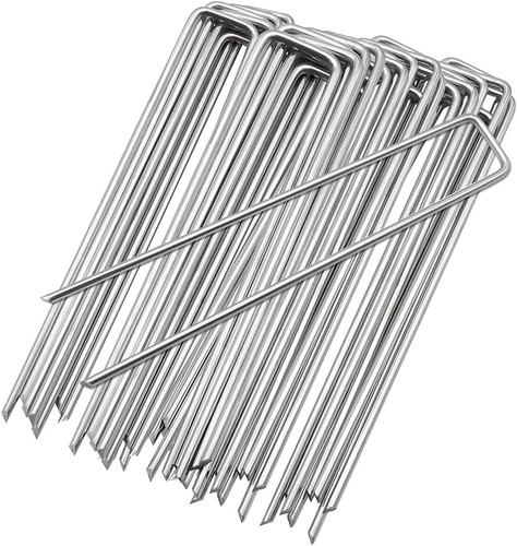 Galvanised steel garden - steel, pegs
