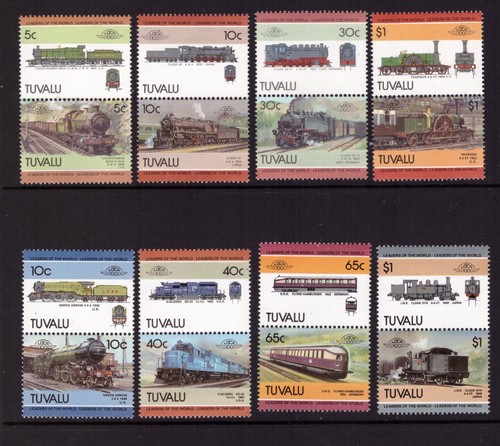 Tuvalu 1985 trains set - tuvalu,