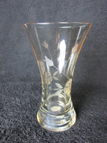 Dainty floral etched glass - etched,