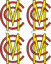 MCC Cricket Stickers Man Cave Car Window (Choose size/Quantity)