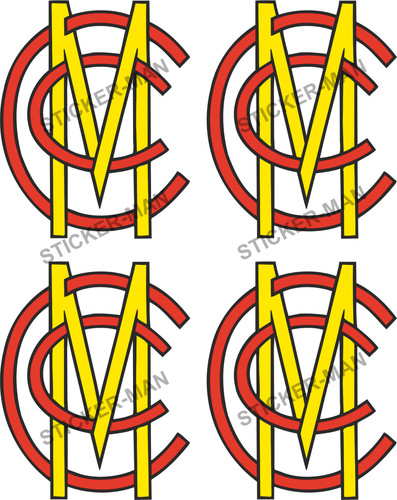 Mcc cricket stickers - mcc,