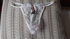 White Thong Size 10-12 Brand New