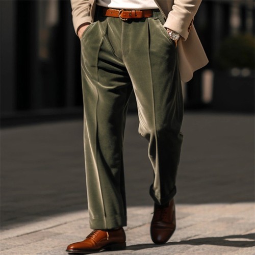 Mens velvet pants trousers - pants,