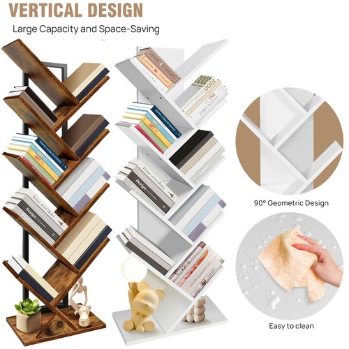 Tier bookshelf tree bookcase - 9,