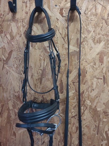 English leather flash bridle - english,