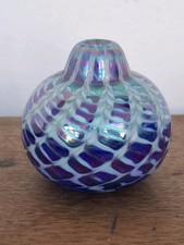 Studio Art Glass Vase Iridescent 8 cm Tall