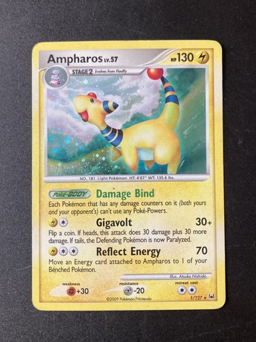 Ampharos 127 platinum holo - ampharos, 1/127