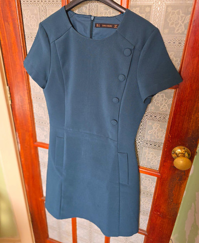 Zara basic teal shift - basic,