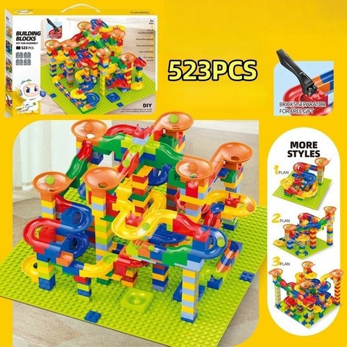 523pcs marble race - race, run