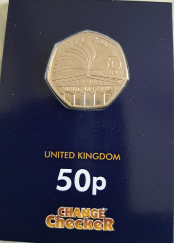 Public libraries 50p coin - 50p,