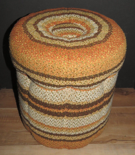 Vtg 1960s orange brown green - 1960s,