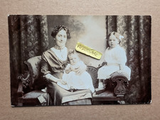 OLD PHOTO WOMAN GIRL CHILDREN