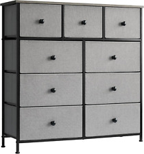 LYNCOHOME Chest of Drawer Bedroom, Drawers Storage Unit, Fabric Dresser with and