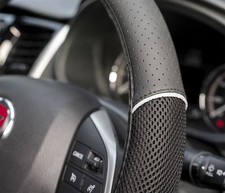 Leather look steering wheel - look,