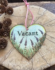 Handmade Toilet Engaged Vacant