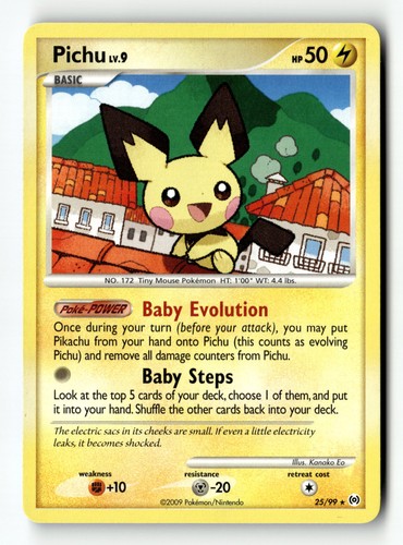 Pokemon card pichu - pichu, lp