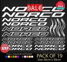 NORCO bikes Vinyl Decal Stickers Sheet Bike Frame  Cycle Bicycle 19 New
