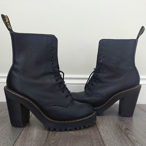 Martens black leather - martens,