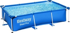 Bestway 56403 Steel Pro Swimming Pool Rectangular 2.59m x 1.70m x 0.61m (New)